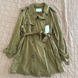 ZARA Olive Green Trench Coat